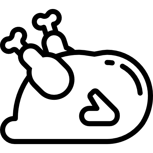 Turkey food and restaurant turkey leg chicken icon