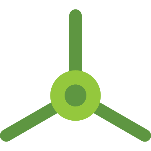 Eolic windmill mill technology icon