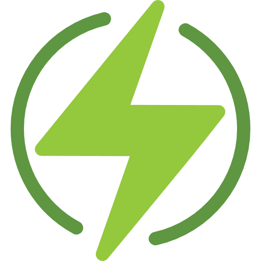 Green energy nature power energy icon