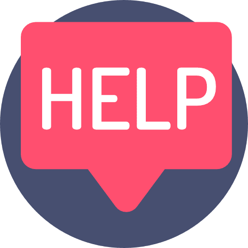 Help information round communications icon