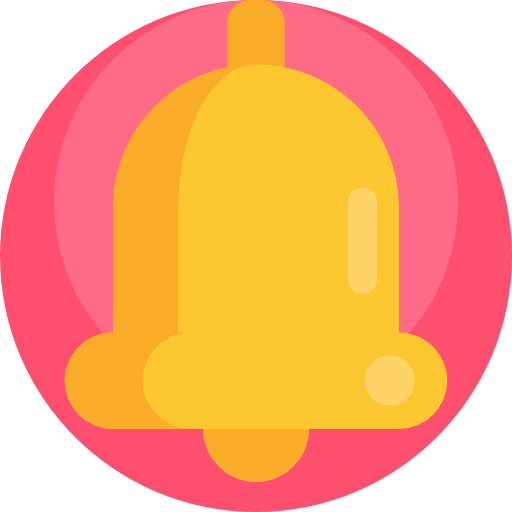 Bell alarm musical instrument alert icon