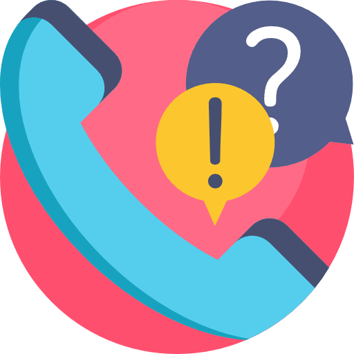Question help question mark phone icon