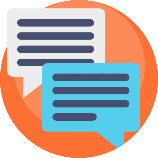 Speak chat dialogue chatting icon