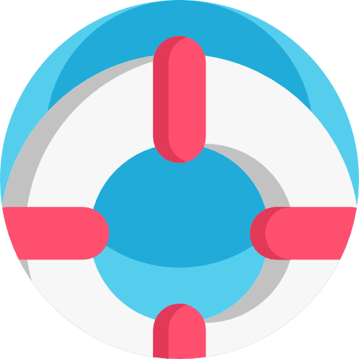 Lifebuoy help floating lifesaver icon