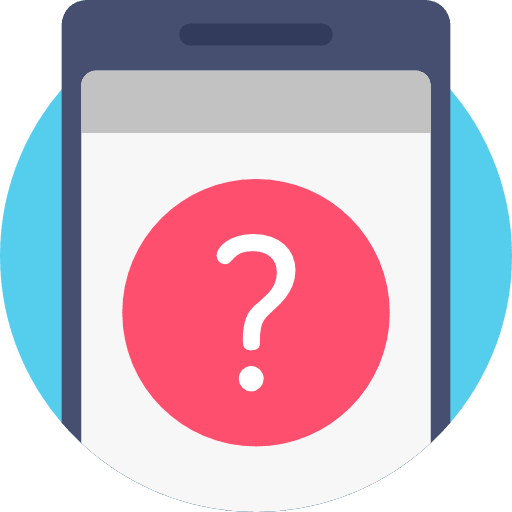 Mobile mobile phone question mobile icon