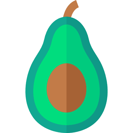 Avocado fruit vegetarian healthy food icon