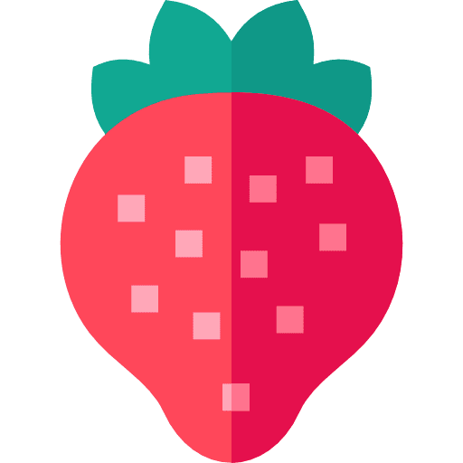 Strawberry organic strawberry healthy food icon