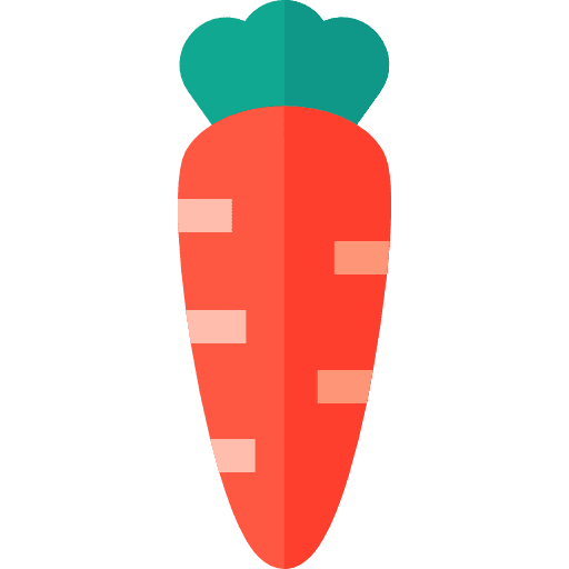 Carrot vegan vegetarian food and restaurant icon