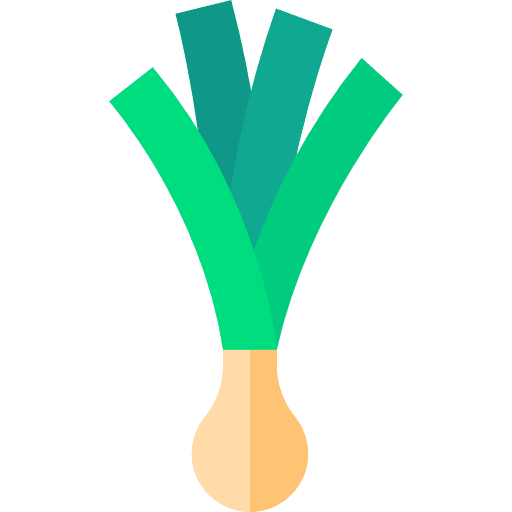 Leek vegan food and restaurant vegetarian icon