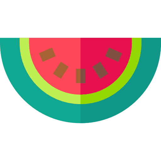 Watermelon diet vegetarian healthy food icon