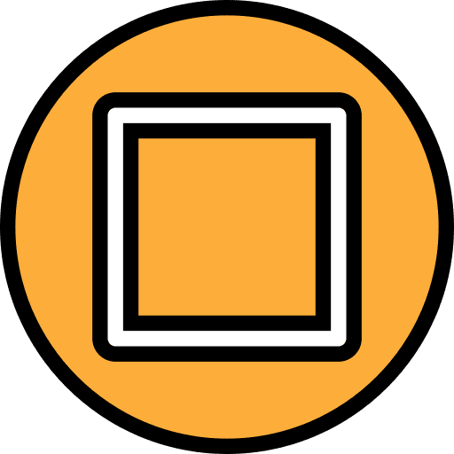 Square square button game joystick icon