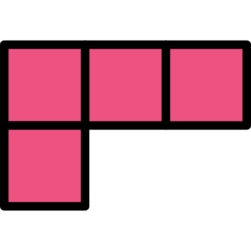 Tetris arcade rectangles video game icon