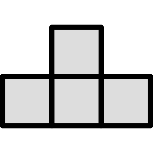 Tetris puzzle rectangles video game icon