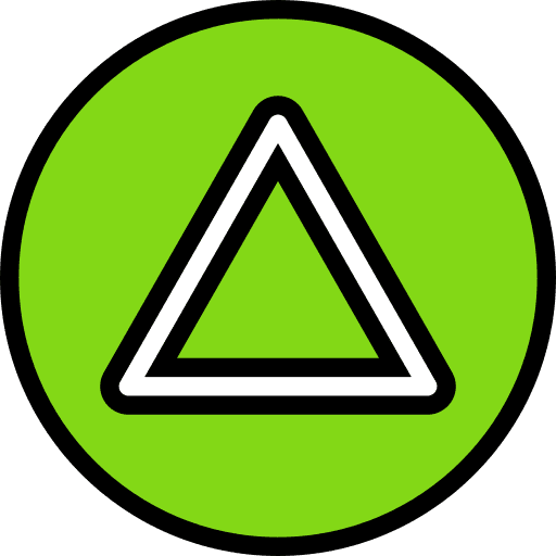 Triangle gamepad gaming game icon