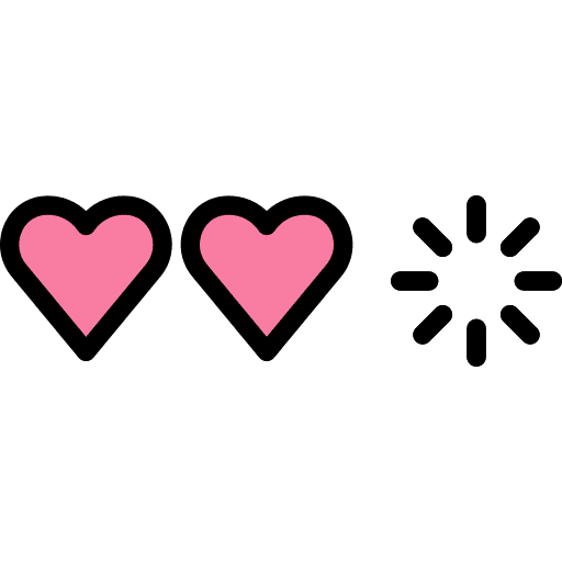 Game shapes heart loving icon