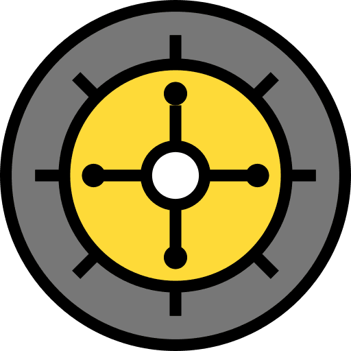 Roulette gaming gambling bet icon