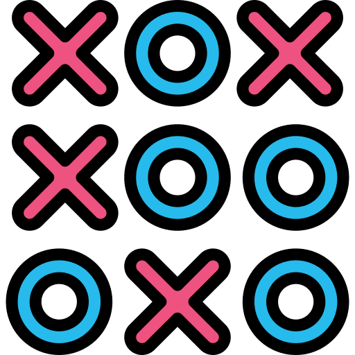 Tic tac toe entertainment crosses circles icon