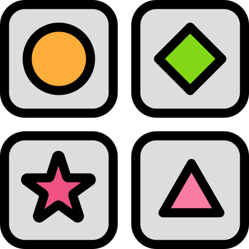 Shapes baby toy gaming game icon