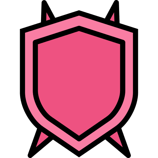 Shield interface badge triangle icon
