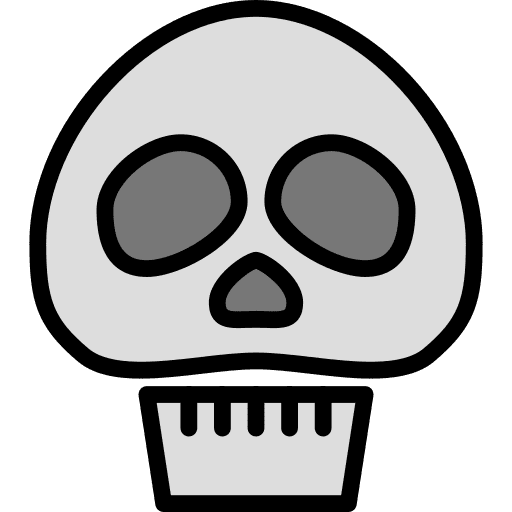 Skull dangerous anatomy healthcare and medical icon