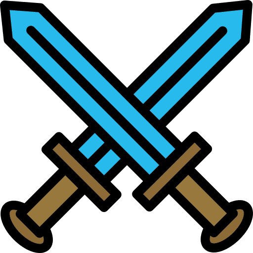 Sword antique fight blade icon