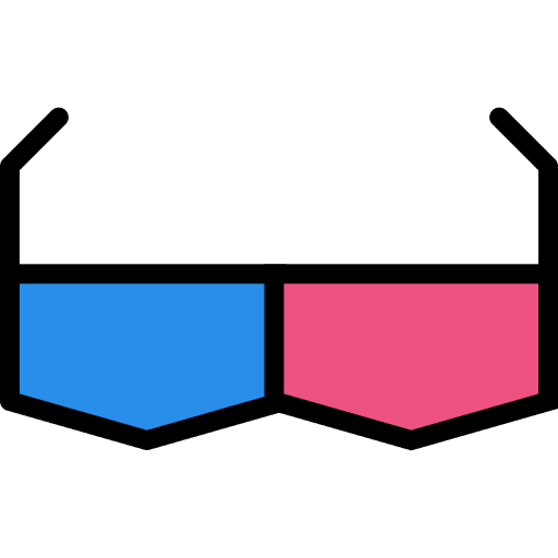 3d glasses 3d glasses entertainment movie icon