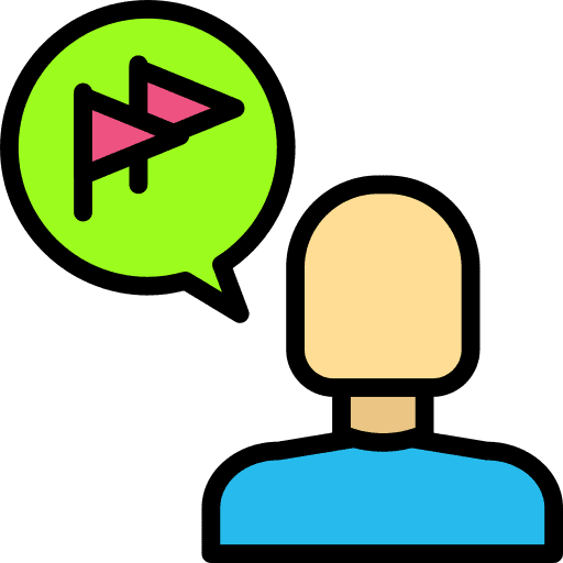 Chat flag conversation user icon