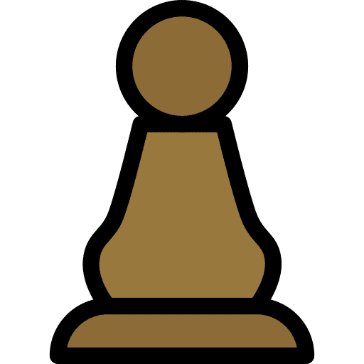 Chess strategy pawn sport icon