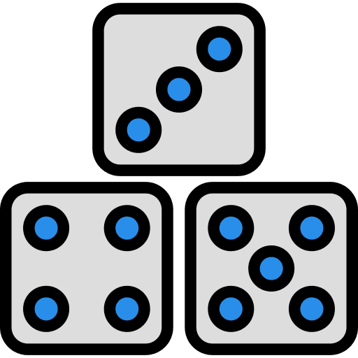 Dices dices luck business and finance icon