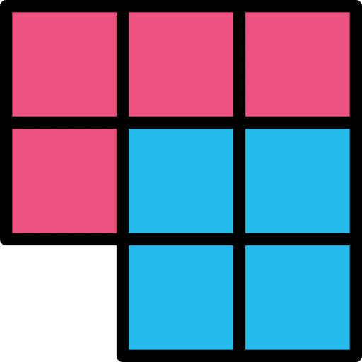 Tetris shapes rectangles gaming icon