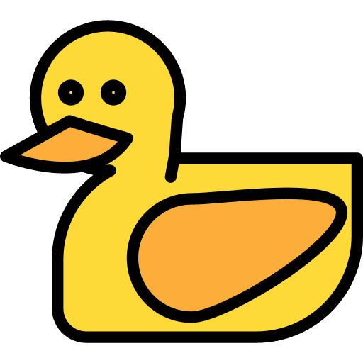 Duck duckling bath baby icon