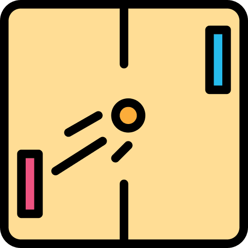 Board game air hockey childhood gaming icon