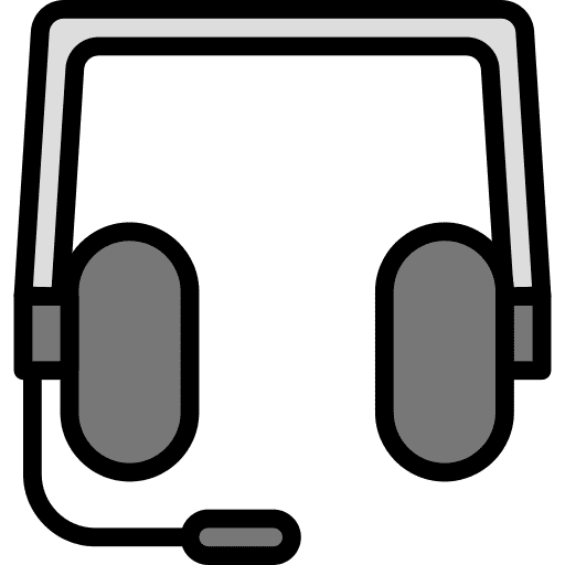 Headphones technology earphones audio icon