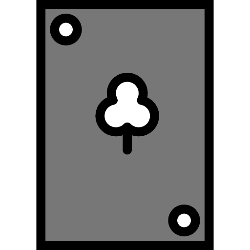 Poker clubs casino game icon