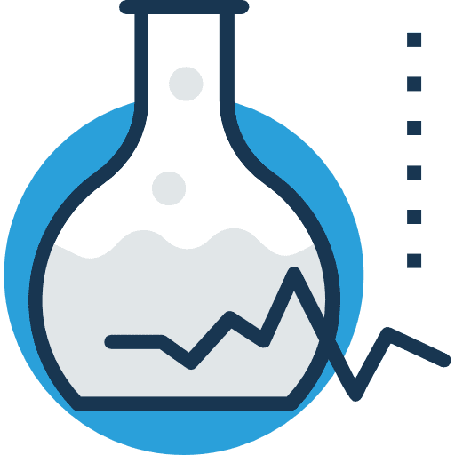 Flask test tube science flasks icon