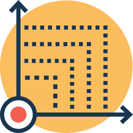 Graph education technology science icon