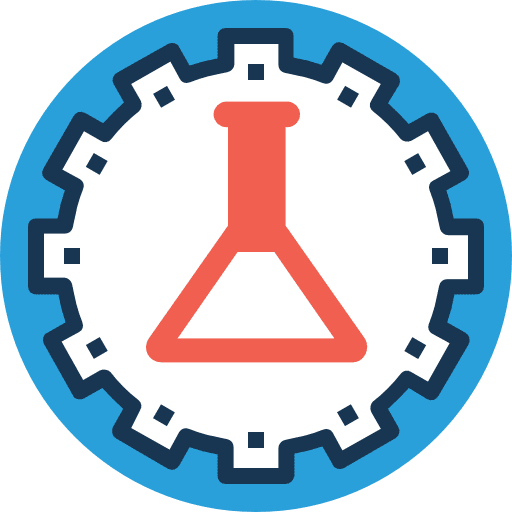 Lab chemistry science research icon