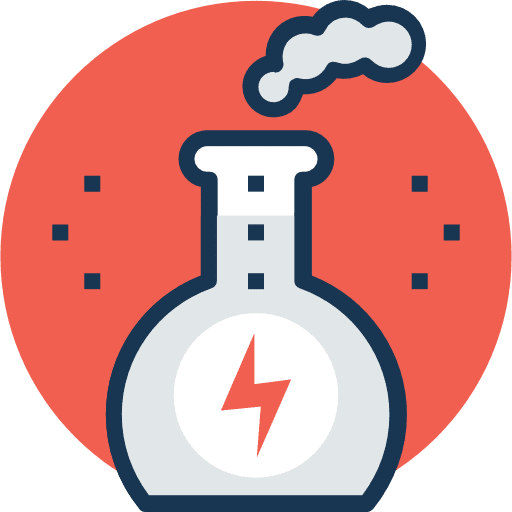 Flask chemistry nuclear power chemical icon