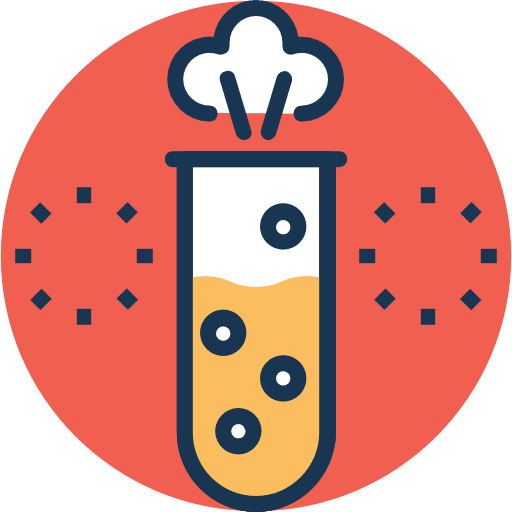 Flask nuclear radiation chemistry icon
