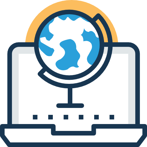 Geography worldwide education space icon