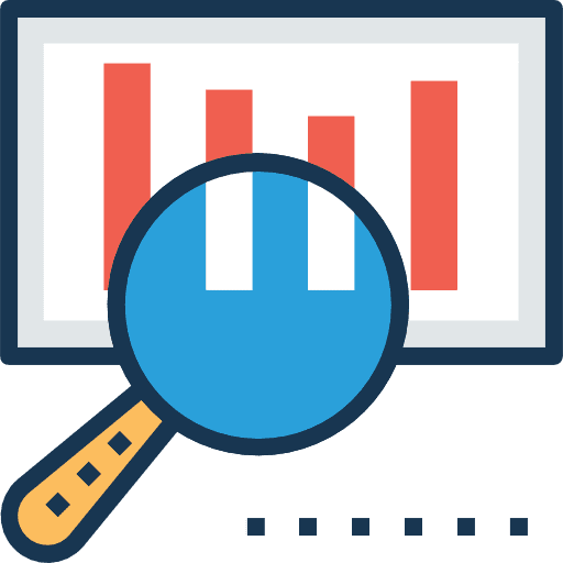 Analytics analytics search zoom icon