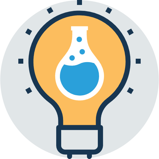 Creativity business science education icon