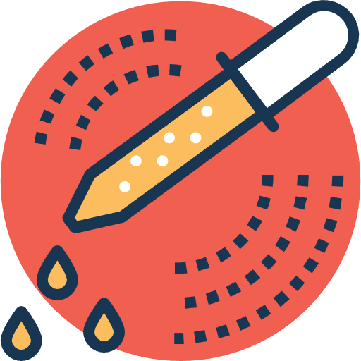 Pipette lab education healthcare and medical icon