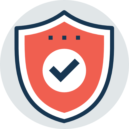 Protection shield security protection icon