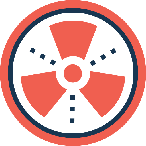 Radioactivity signs industry power icon