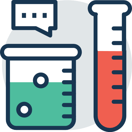 Science chemical chemistry flasks icon