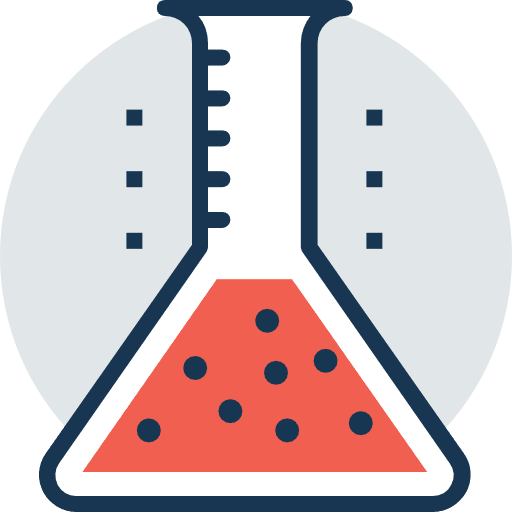 Science chemistry flasks science icon