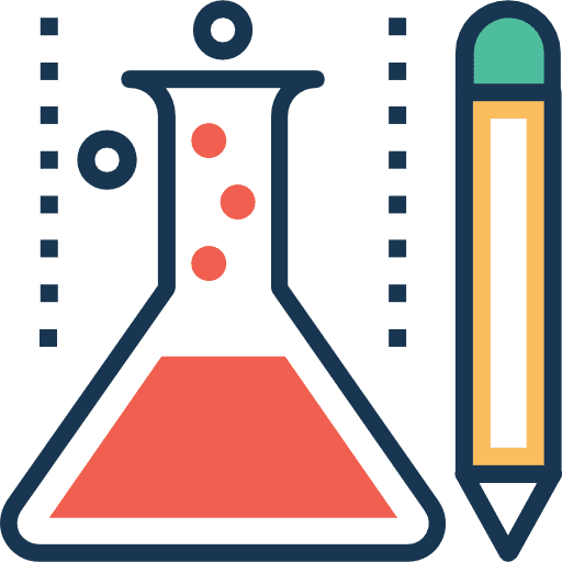 Science flasks chemical chemistry icon