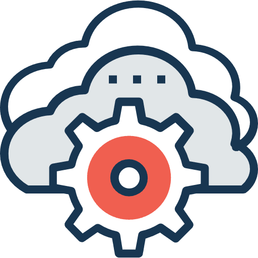 Cloud cloud computing electronics settings icon