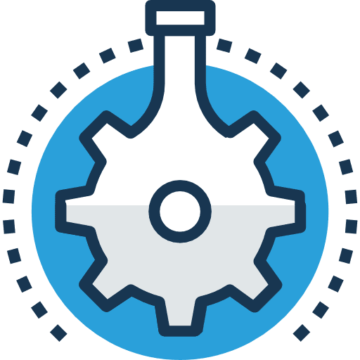 Cogwheel mechanical education cog icon